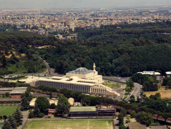 Moschea di Roma, veduta aerea